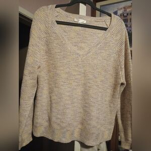 Daily Thread Women's Beige Sparkly Sweater